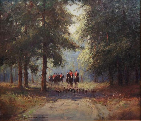 Polowanie malarstwo niemieckie Karl Mohr