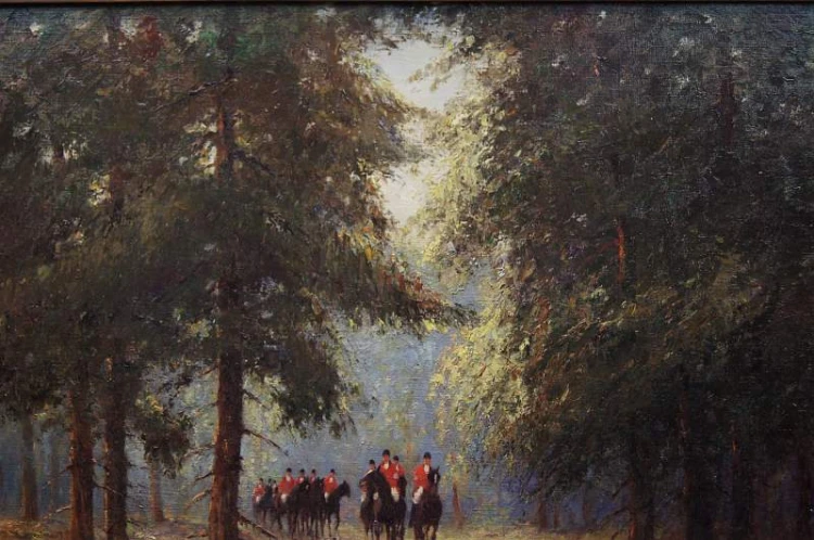 Polowanie malarstwo niemieckie Karl Mohr