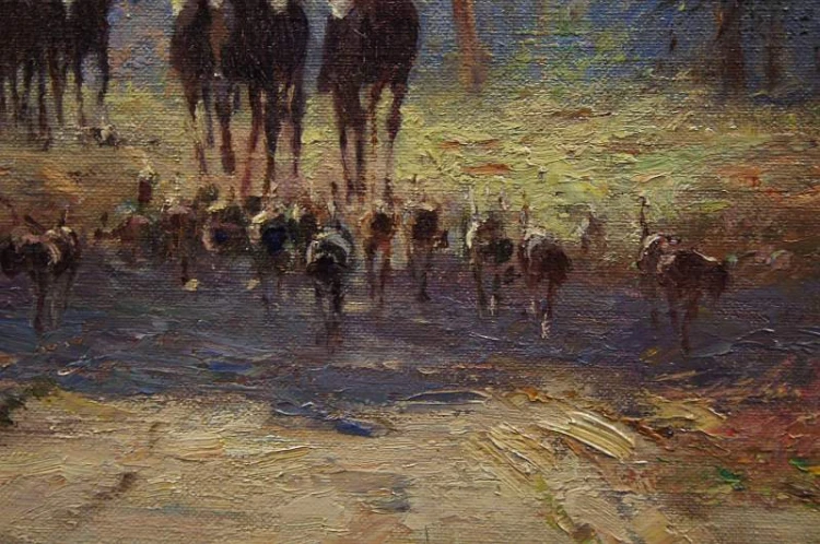 Polowanie malarstwo niemieckie Karl Mohr
