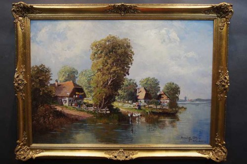 Randolf Wehn sielankowy nadreński krajobraz