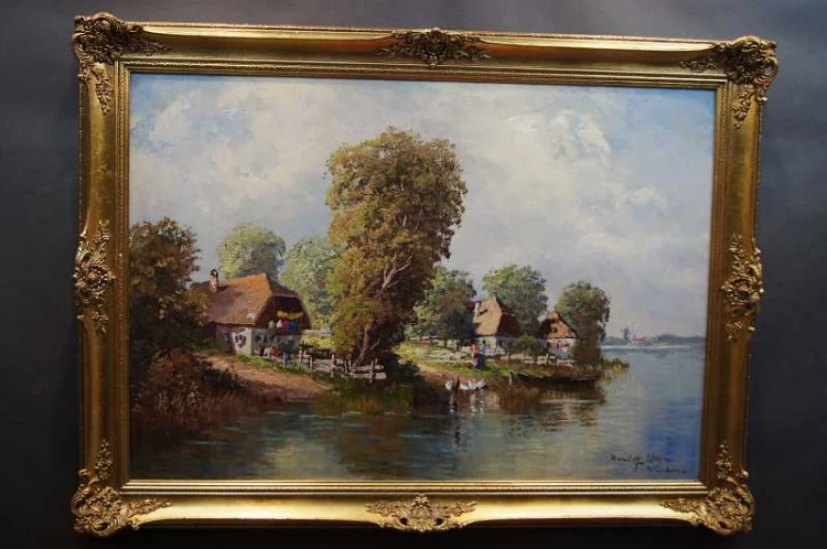 Randolf Wehn sielankowy nadreński krajobraz
