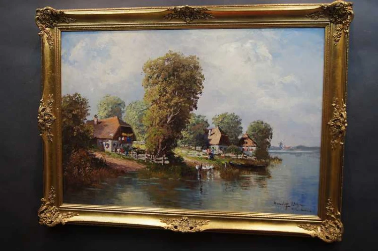 Randolf Wehn sielankowy nadreński krajobraz