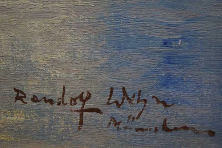Randolf Wehn sielankowy nadreński krajobraz