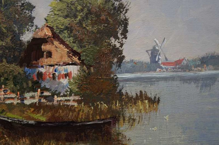 Randolf Wehn sielankowy nadreński krajobraz