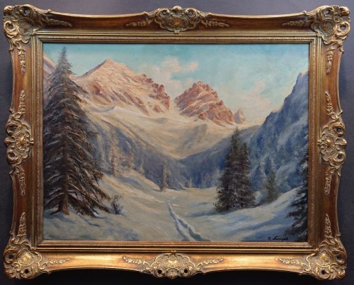 Heinrich Sturmfels - Zima w wysokich górach