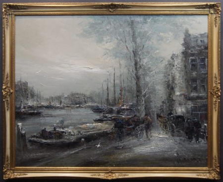 Amsterdam - gwarne życie nad kanałem Johannes Hubertus Hendrikus Bévort