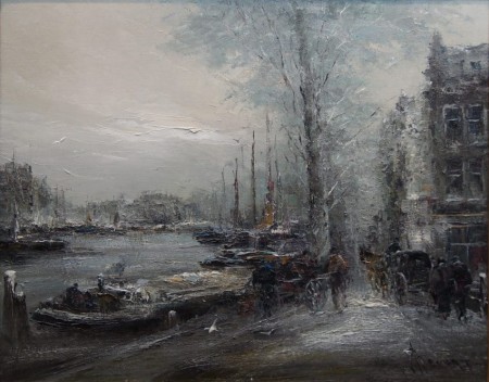 Amsterdam - gwarne życie nad kanałem Johannes Hubertus Hendrikus Bévort