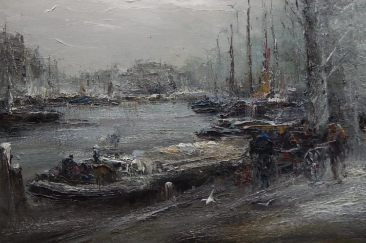 Amsterdam - gwarne życie nad kanałem Johannes Hubertus Hendrikus Bévort