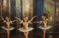 Tańczące baletnice w rokokowej sali obraz olejny Heinz Münnich