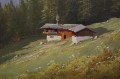 Johannes Bochmann obraz pejzażowy - Chata w górach