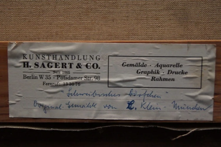 Ludwig Klein  Romantyczne malarstwo wiejskie na płótnie