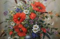 Nicole Parisini - wielobarwna aranżacja kwiatów w wazonie