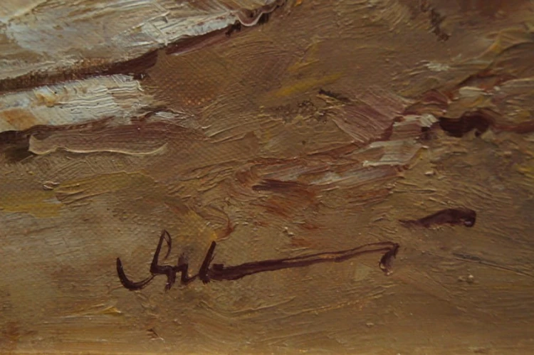 Gerhard Dickmeis - Wesołe pogaduchy w szynku - obraz scena rodzajowa