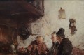 Gerhard Dickmeis - Wesołe pogaduchy w szynku - obraz scena rodzajowa