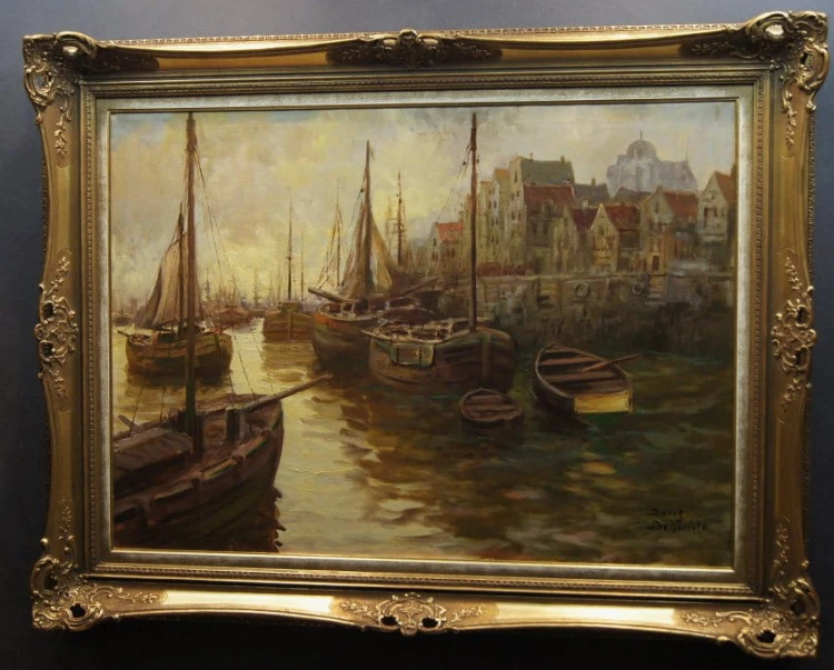 Josef Dederichs - Nadbrzeże portowe z początku XX wieku