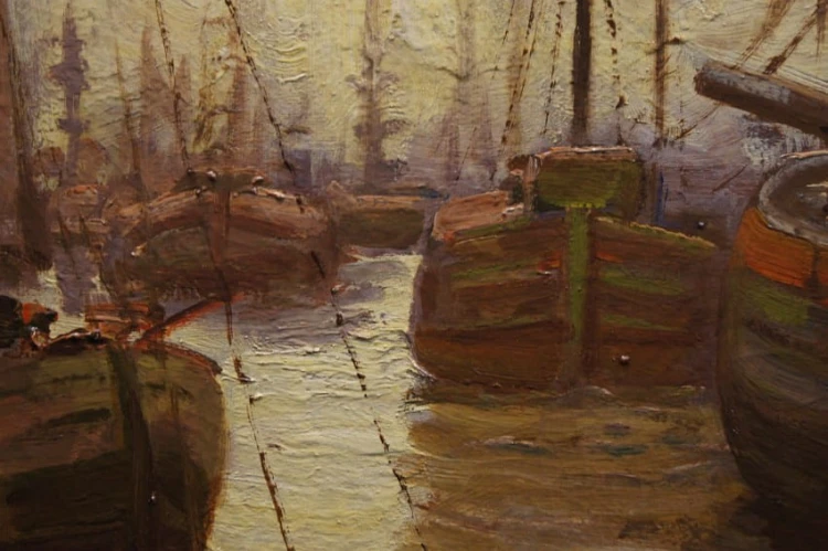 Josef Dederichs - Nadbrzeże portowe z początku XX wieku