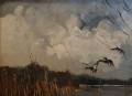 Johannes Hubertus Hendrikus Bévort - Kaczki w locie malarstwo aukcyjne