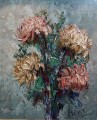 John Bévort - Nostalgiczne chryzantemy obraz szpachlowy