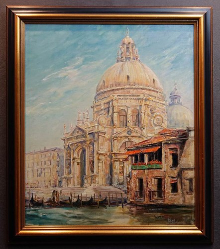 Wenecja z kanałem oraz Basilica di Santa Maria ⭐ obraz olejny