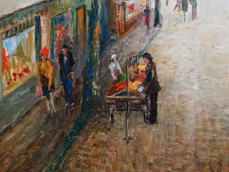 Paryż historyczna dzielnica Montmartre Impresjonistyczny Rarytas