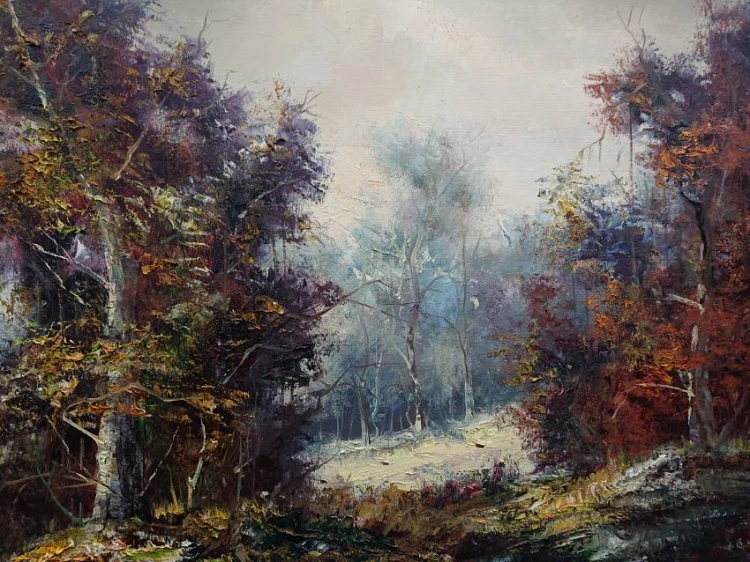 Przedalpejski pejzaż - Friedrich Karl Thauer - Cavalier - obraz Olbrzym