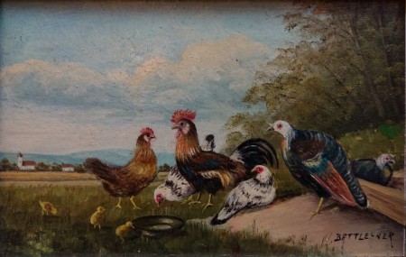 Ptactwo domowe - Animalistyczna scenka | Wilhelm von Battlehner