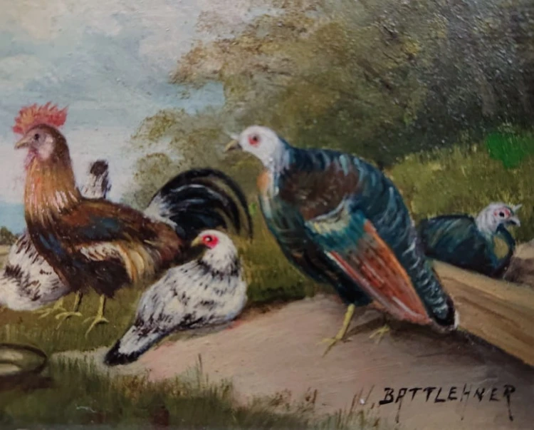 Ptactwo domowe - Animalistyczna scenka | Wilhelm von Battlehner