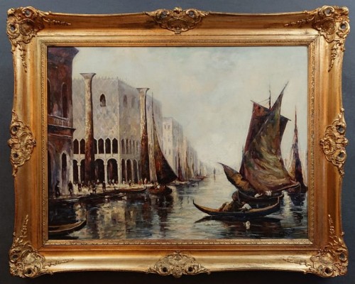 Horst Altermann - Wenecja - Plac św. Marka i kanał Grande - sceneria pełna życia