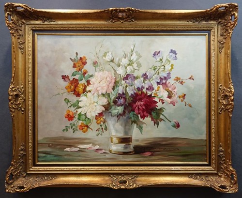 Hedwig Petermann - Przedwojenna praca malarska z kwiatami