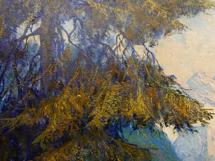 Górska panorama z regionu Salzkammergut - Hans Münnich - Obraz olbrzym