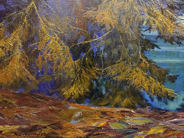 Górska panorama z regionu Salzkammergut - Hans Münnich - Obraz olbrzym