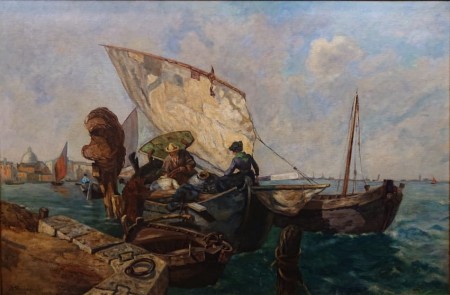 Zatoka Neapolitańska - krajobraz włoski - M. Fleischmann 1904 rok