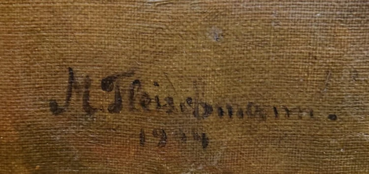 Zatoka Neapolitańska - krajobraz włoski - M. Fleischmann 1904 rok