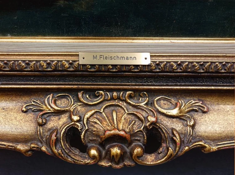 Zatoka Neapolitańska - krajobraz włoski - M. Fleischmann 1904 rok