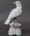 Biała figurka ptaszka - porcelana Neue Tettau