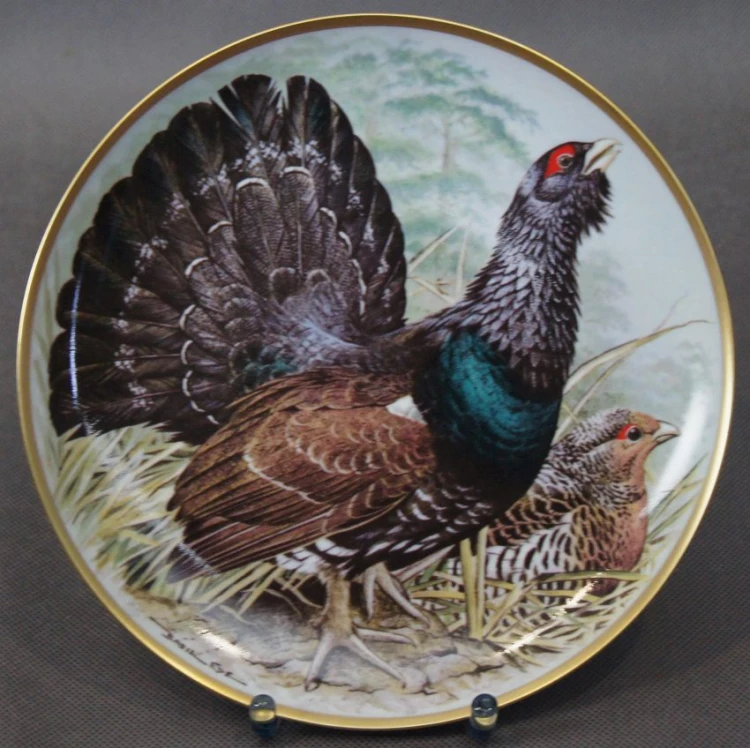 Głuszec - kolekcjonerski talerz - porcelana Franklin
