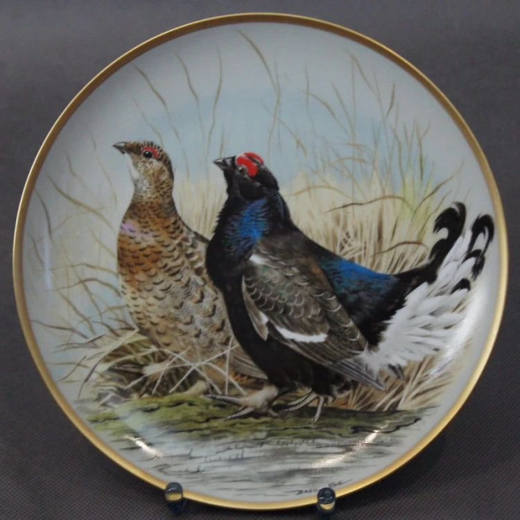 Cietrzew - kolekcjonerski talerz - porcelana Franklin