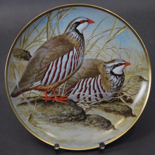 Kuropatwa czerwononoga - kolekcjonerski talerz - porcelana Franklin