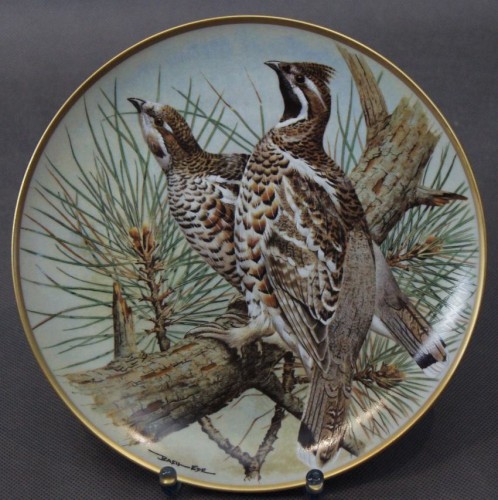 Jarząbek - kolekcjonerski talerz - porcelana Franklin
