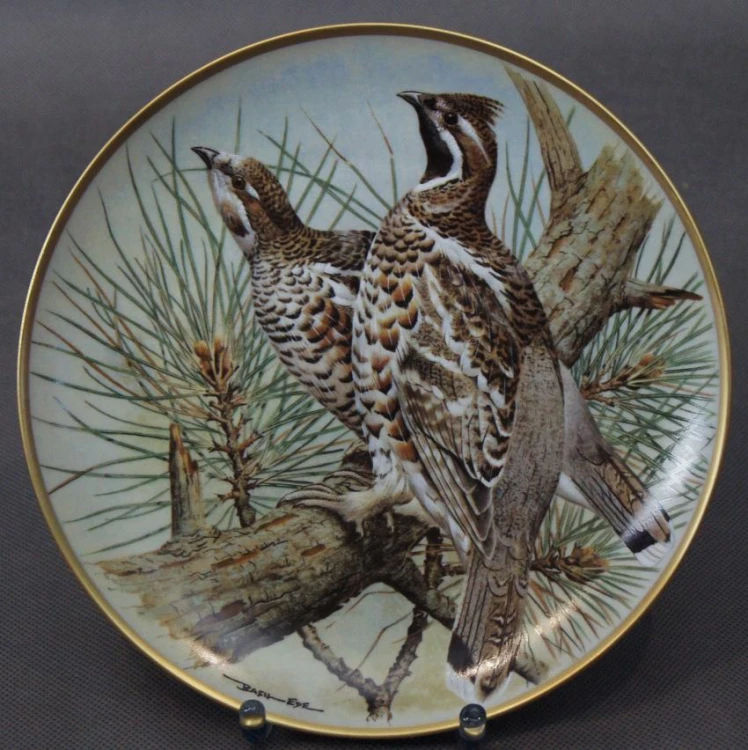 Jarząbek - kolekcjonerski talerz - porcelana Franklin