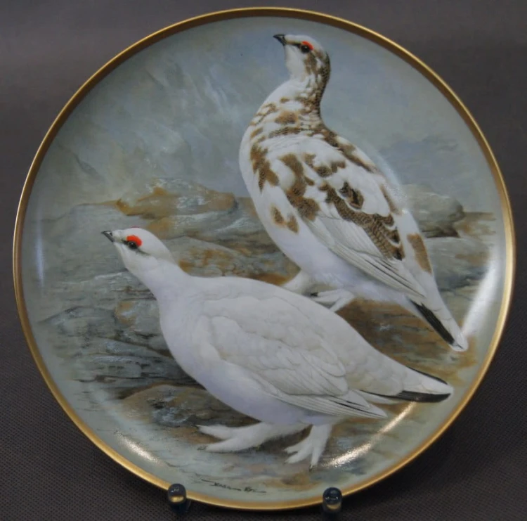 Pardwa - kolekcjonerski talerz - porcelana Franklin