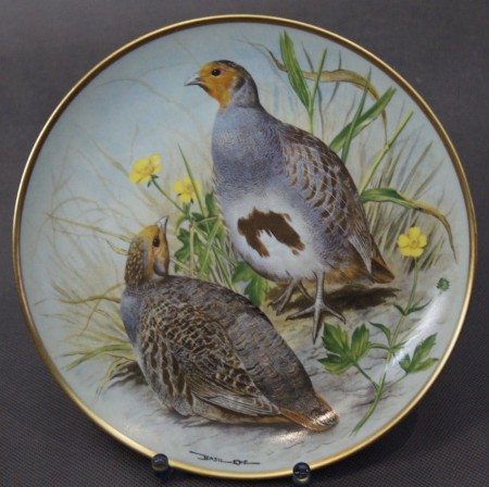 Kuropatwa - kolekcjonerski talerz - porcelana Franklin