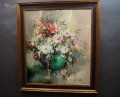 Obraz olejny Alwin Baur - salonowy bukiet kwiatów Polecam !!!