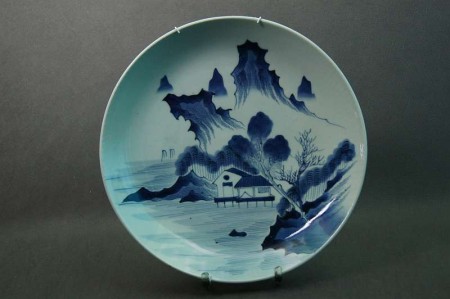 Porcelana Imari okazały kolekcjonerski talerz