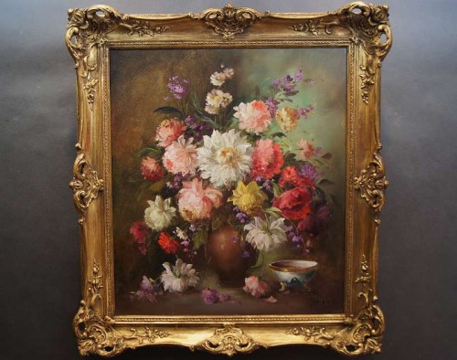 Medina Louisa pałacowe kwiaty stary obraz