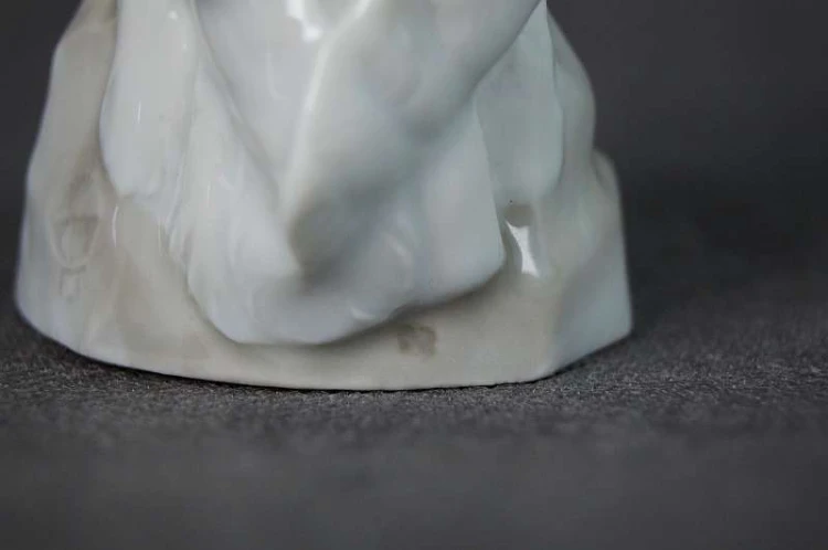 Szlachetna sowa urocza porcelanowa figurka