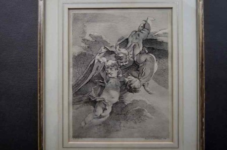 François Boucher Miedzioryt Amorki Putta 18 w.