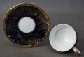 Kobalt złoto - filiżanka i spodek do espresso - porcelana Weimar