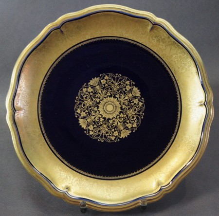 Porcelana Rosenthal - imponująca patera - kobalt złote dekoracje