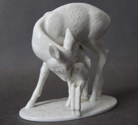 Sarna i koźlątko śliczna figurka - porcelana Rosenthal
